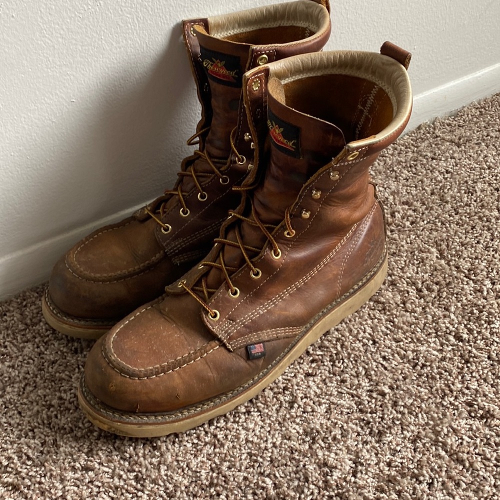 Thorogood Moc Toe Boots | safety toe boots | leather work boots